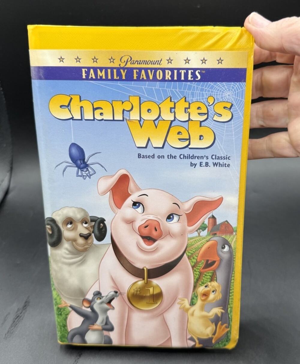 Vintage VHS Charlottes Web Paramount Family Favorites Edition 1973 EUC